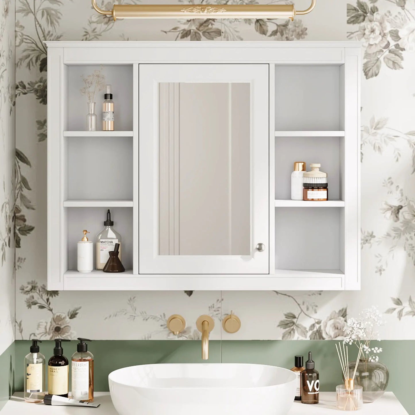 Wall Mounted Medicine Cabinet with Mirror