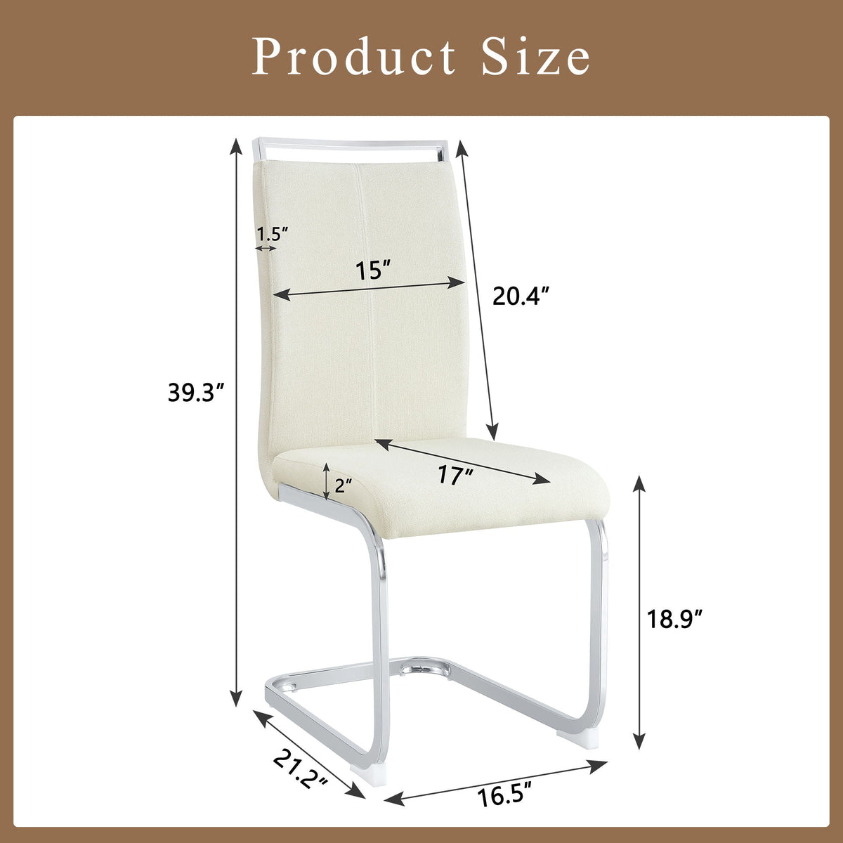 Dining chair with ergonomic backrest by HouseOfZazla on Tampa Home & Garden Store