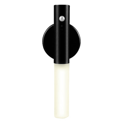 PIR Motion Sensor Night Light – Magnetic LED Lamp, Rechargeable, black body with white light on Tampa Home & Garden Store