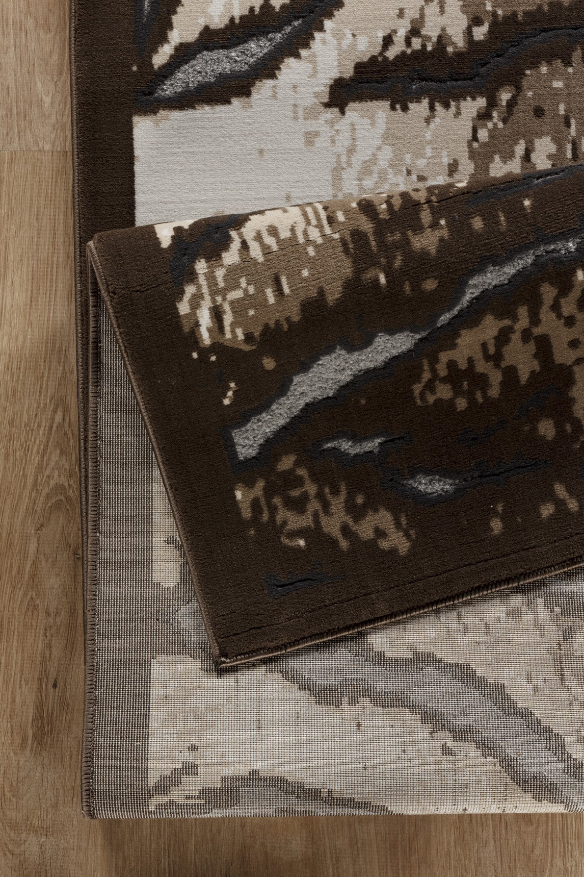 Cowhide Patterned Area Rug, low pile, multi-tone browns, HouseOfZazla on Tampa Home & Garden Store