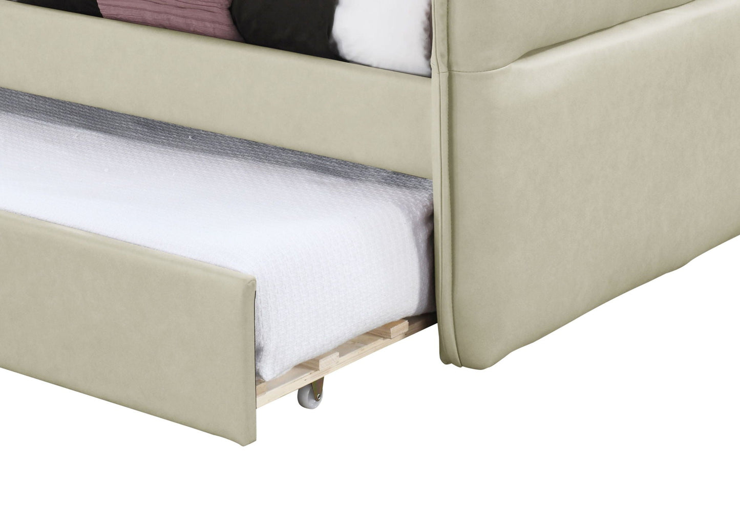 Stylish Dusty Rose Twin Daybed with a Trundle