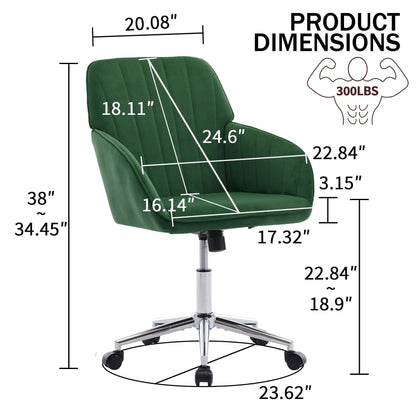 Adjustable Ergonomic Chair With Swivel Backrest