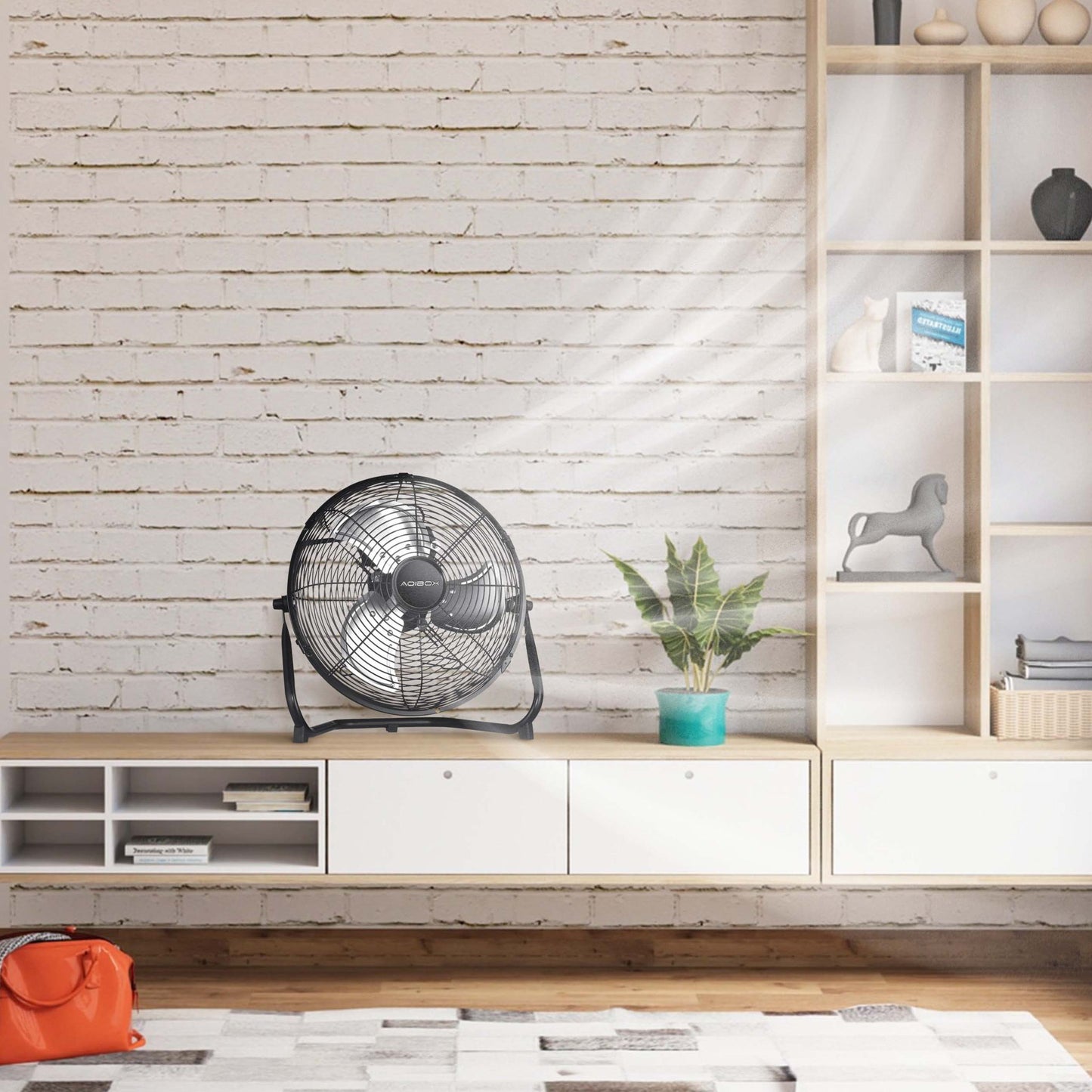 3 Speed Heavy Duty Metal Floor Fan and Tilt Head