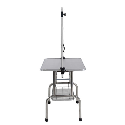 Folding dog grooming table stainless steel frame rubber mat adjustable arm clamps HouseOfZazla on Tampa Home & Garden Store