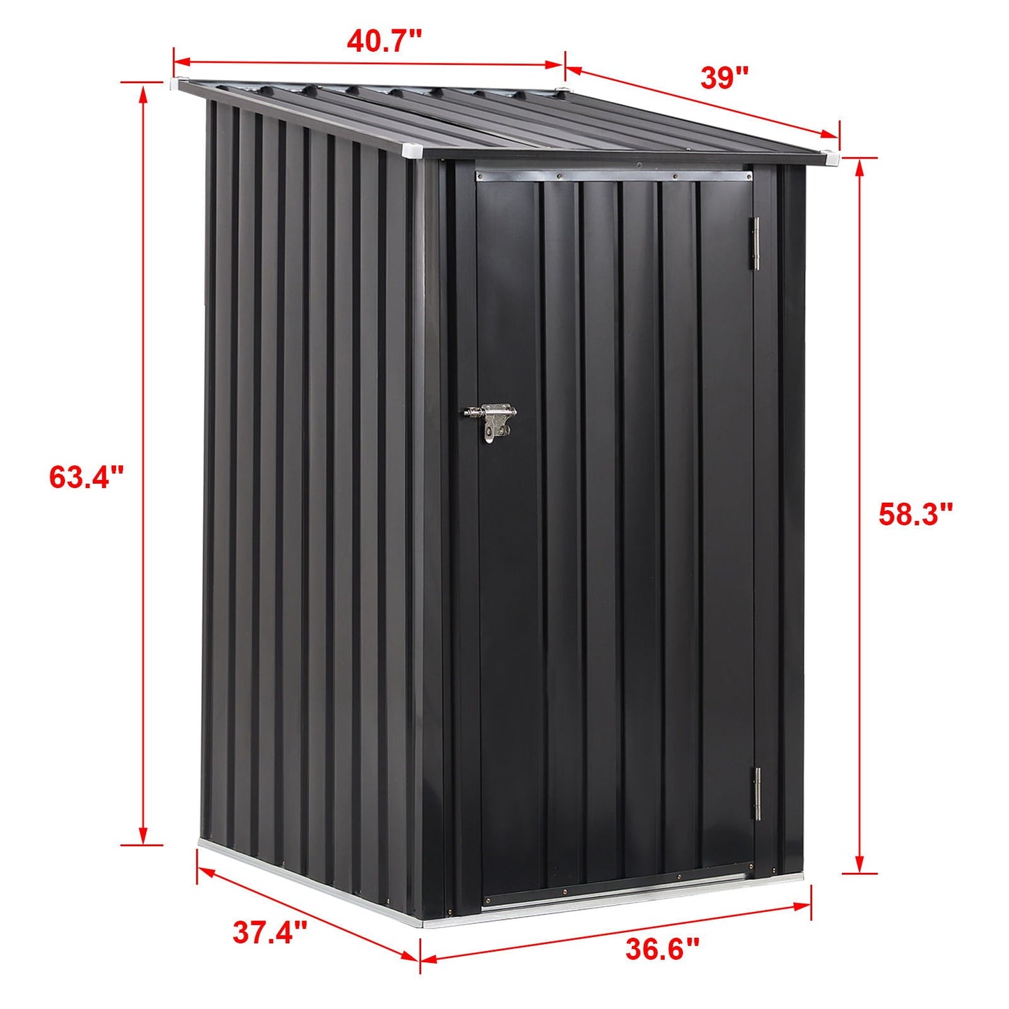 Compact Steel Garden Shed and Outdoor Storage