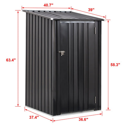 Compact Steel Garden Shed and Outdoor Storage