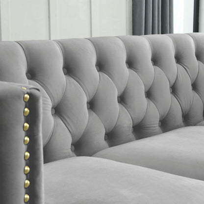 Upholstered Chesterfield Sofa for Living Room