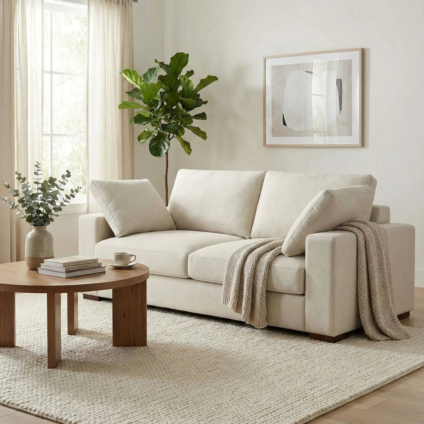 Charlie Deep Seater Sofa With Plush Seats