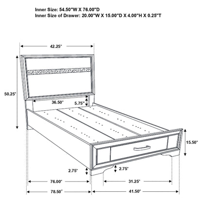 Urbana Storage Panel Bed by HouseOfZazla, storage panel bed platform on Tampa Home & Garden Store