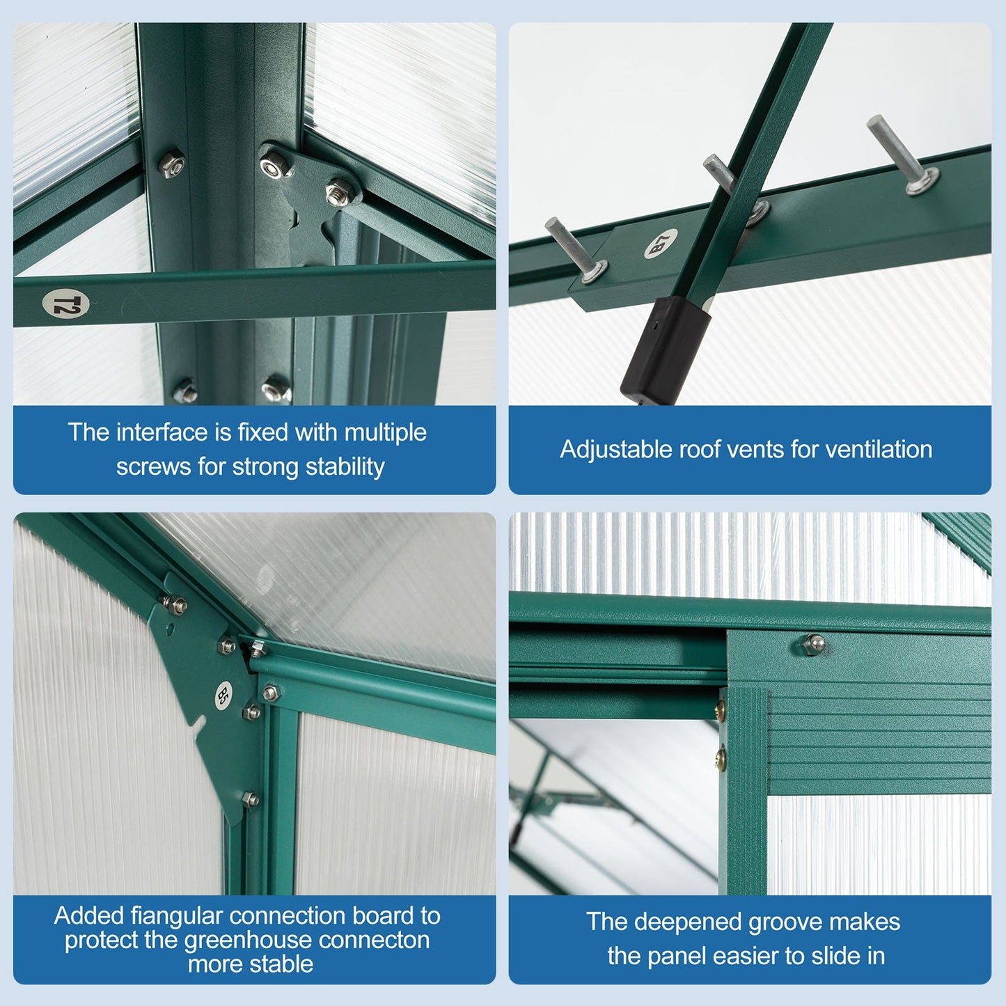 Outdoor Polycarbonate House and Raised Metal Base