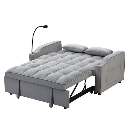 Modern Loveseat Futon Sofa with Pullout Bed