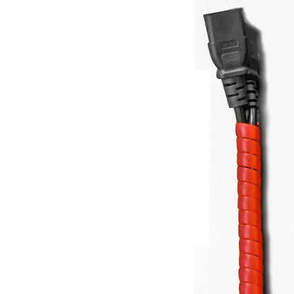 Anti-cat and dog bite cord protector with red spiral wrap and black plug FLIPSTYLEZLLC on Tampa Home & Garden Store