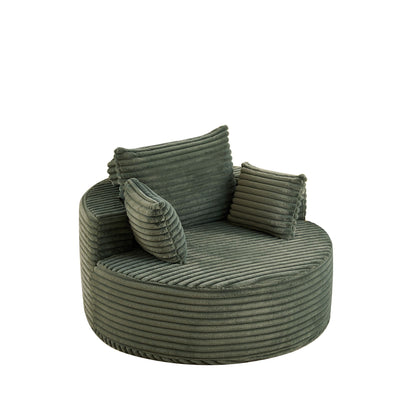 Modern single sofa with a backrest pillow