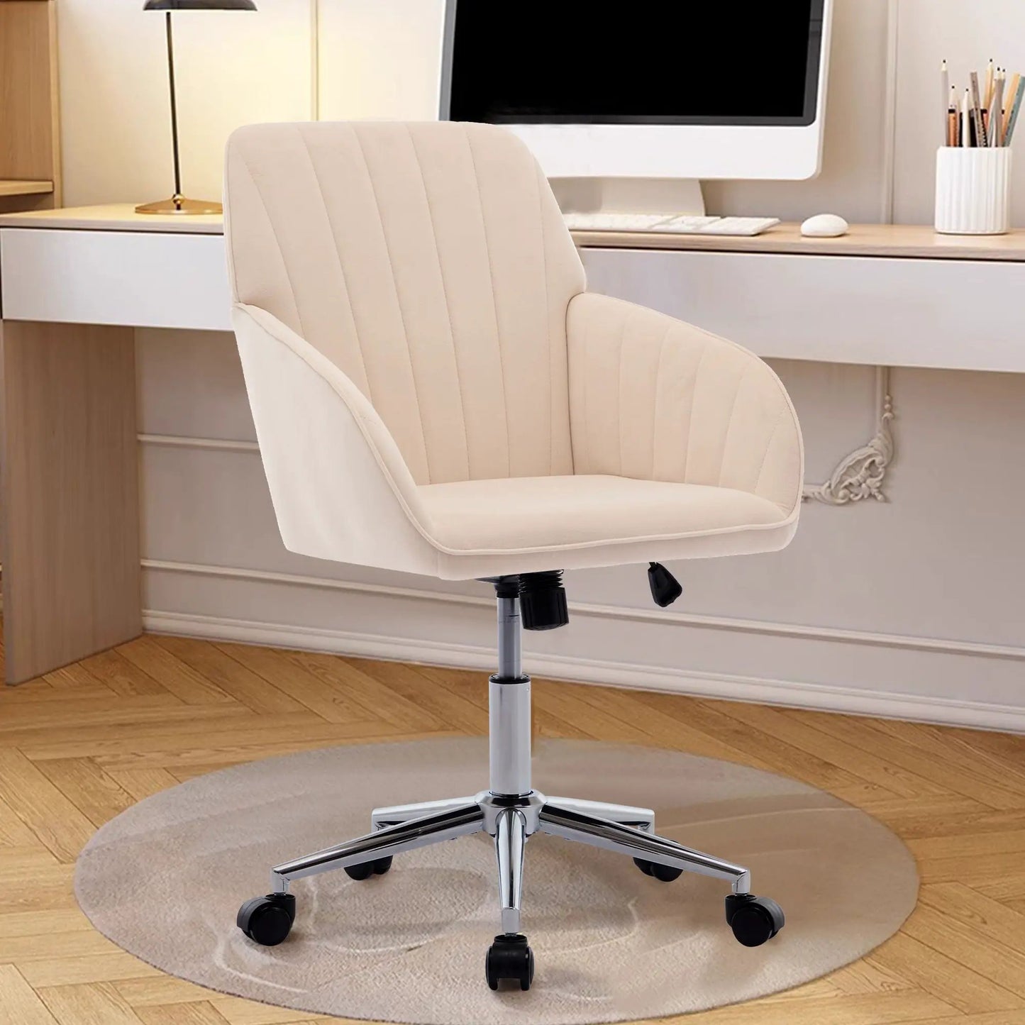Adjustable Ergonomic Chair With Swivel Backrest