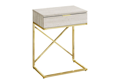 Accent Side Table With Storage Drawer Large Top