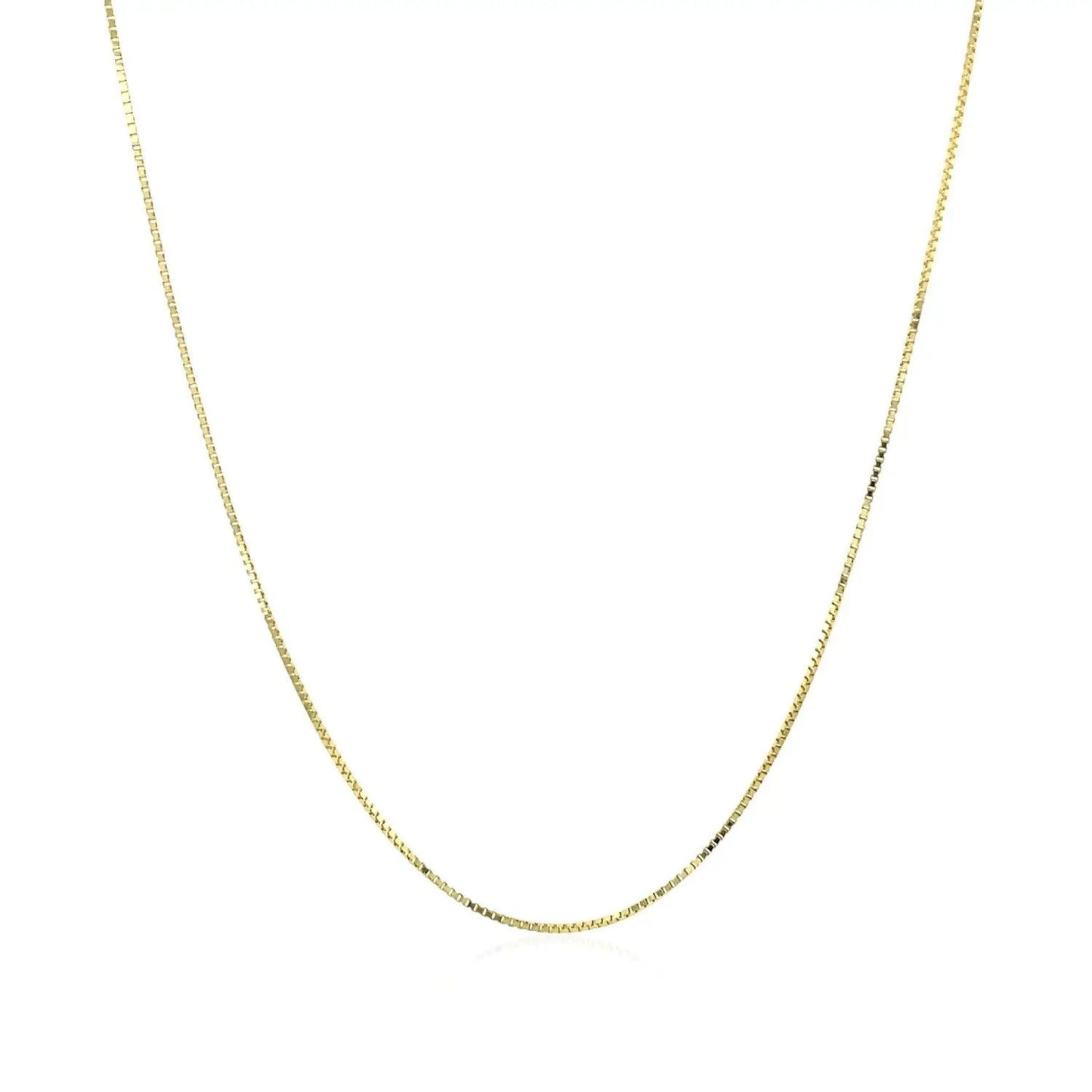 10k yellow gold classic box chain necklace 0.60 mm from Bids.com on Tampa Home & Garden Store