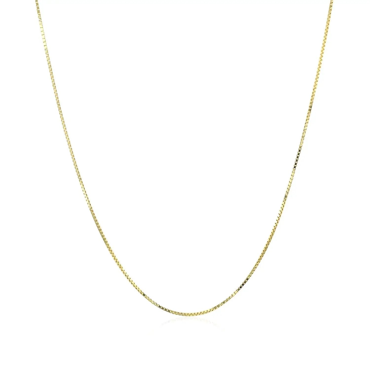 10k yellow gold classic box chain necklace 0.60 mm from Bids.com on Tampa Home & Garden Store