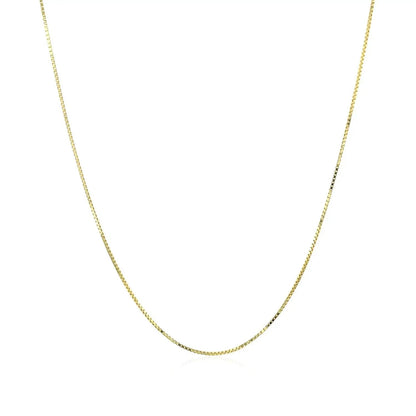 10k yellow gold classic box chain necklace 0.60 mm from Bids.com on Tampa Home & Garden Store