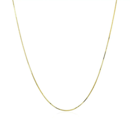 10k yellow gold classic box chain necklace 0.60 mm from Bids.com on Tampa Home & Garden Store
