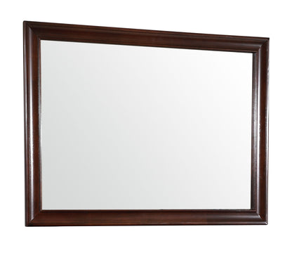 LaVita mirror with contemporary dark brown wooden frame by HouseOfZazla on Tampa Home & Garden Store
