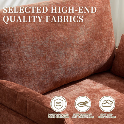 Mid Century Modern 3 Pillow Foldable Sofa Bed