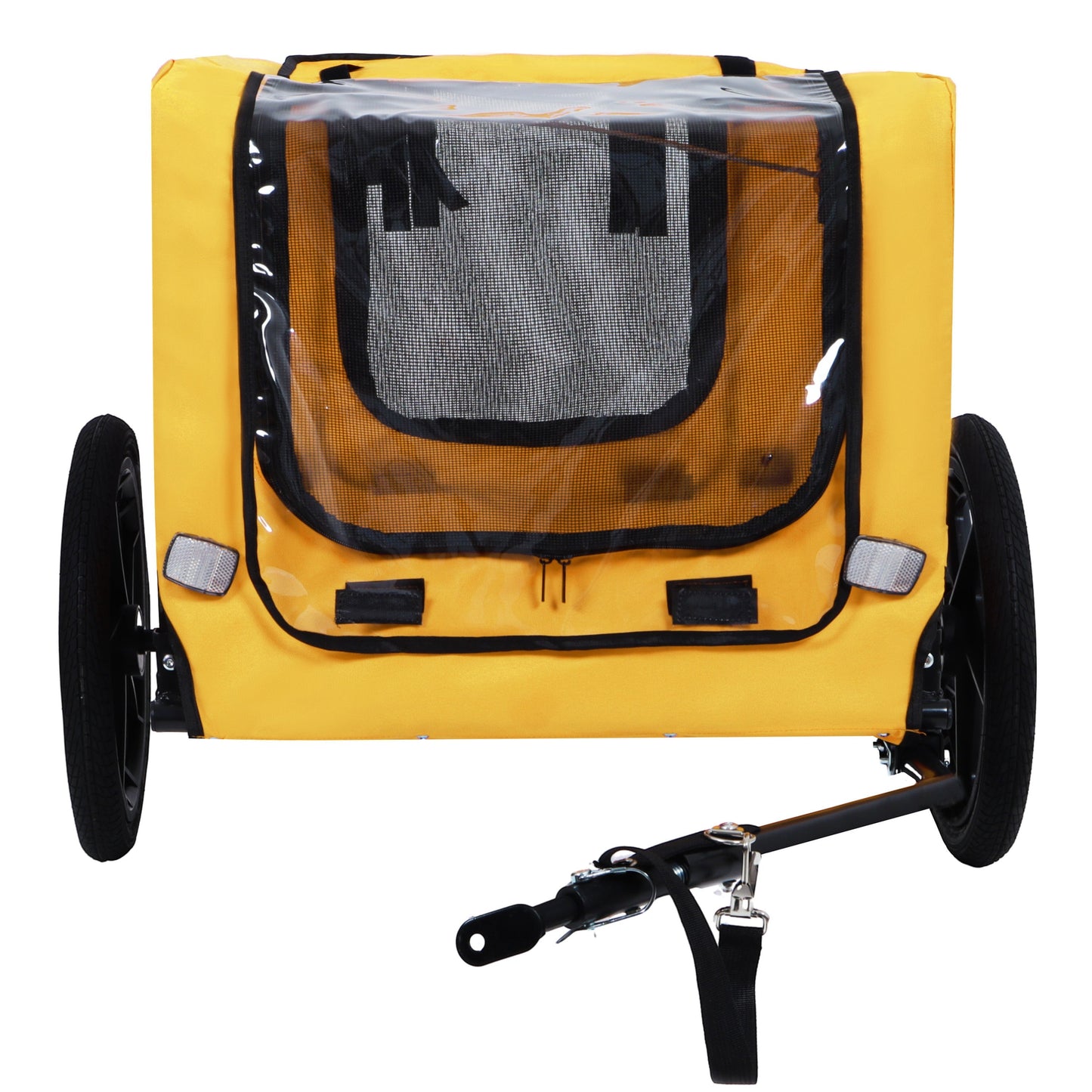 Pet Bike Trailer by HouseOfZazla, yellow dog cart for medium dogs up to 66 lbs on Tampa Home & Garden Store
