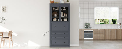 Topmax Freestanding Kitchen Pantry Cabinet