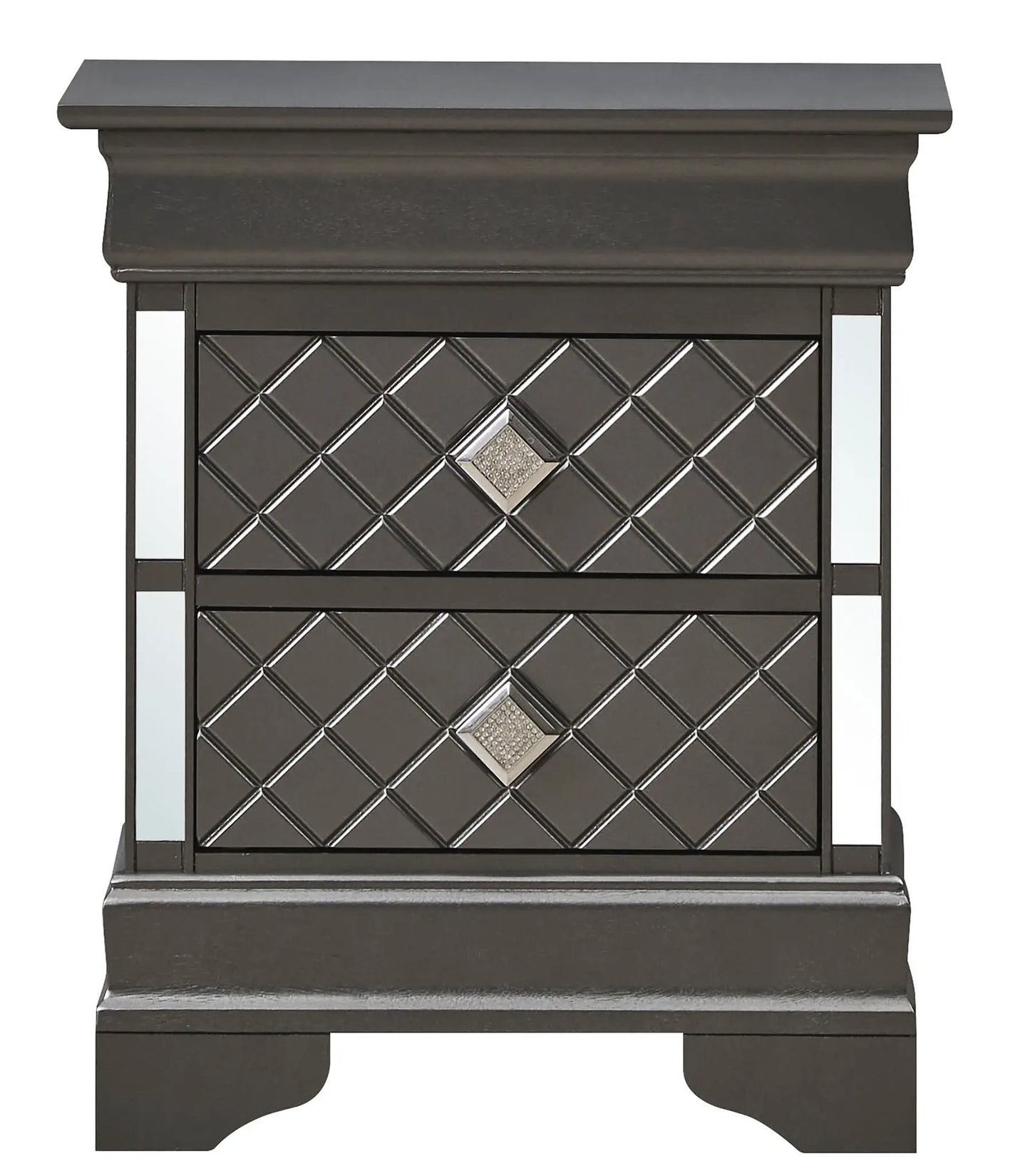 Verona Nightstand with Crystal Drawer Pulls