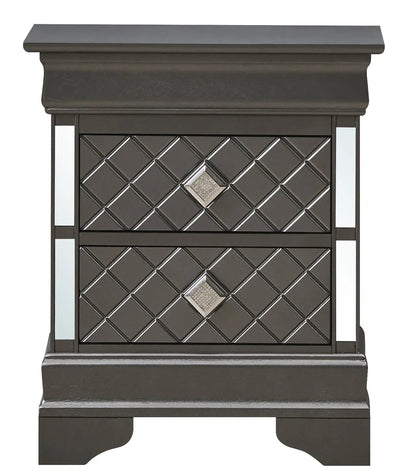 Verona Nightstand with Crystal Drawer Pulls