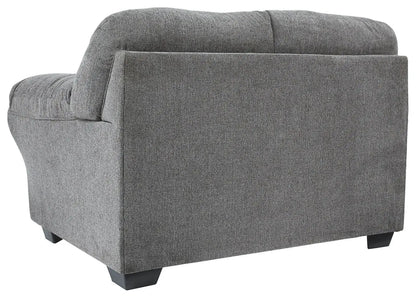 Allmaxx Loveseat Pewter Gray with Divided Back