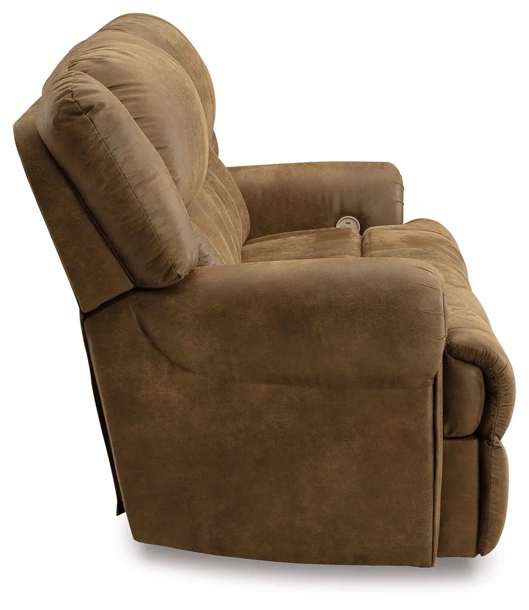 Boothbay 2 Seat Reclining Sofa brown leatherette upholstery by Unique Piece Furniture on Tampa Home & Garden Store