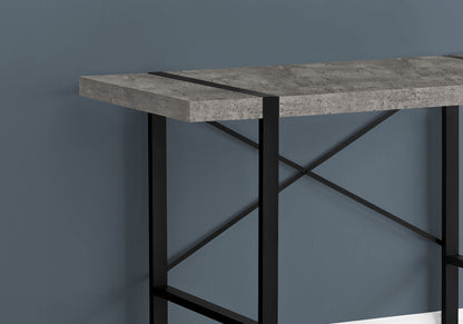Industrial design computer desk with concrete top and black metal frame on Tampa Home & Garden Store