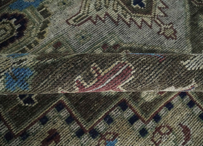 8x10 Antique look Brown, Beige and Blue Traditional Medallion wool Area Rug - Tampa Home & Garden Store