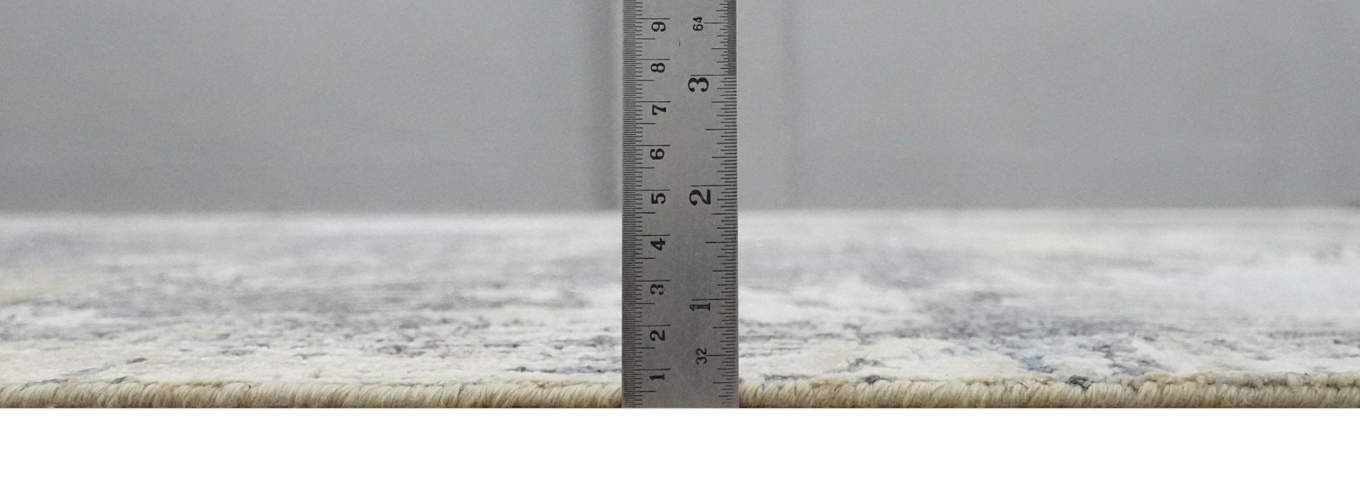 8x10 Charcoal, Beige and Gray Modern Abstract Distressed Finish High Low texture Hand Knotted Rug - Tampa Home & Garden Store