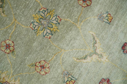 Alfombra persa tradicional vintage de lana fina anudada a mano, de 8 x 10 pulgadas, en tonos plateados y negros apagados | AGR45