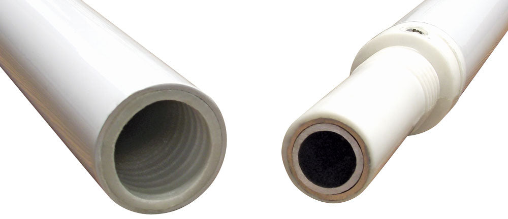 9' Aluminum Rotating Flagpole - White - Tampa Home & Garden Store
