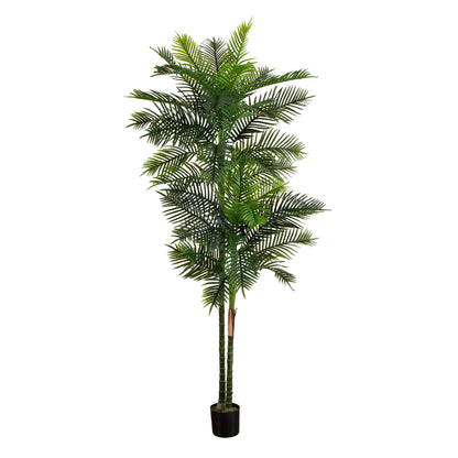 9’ UV Resistant Artificial Double Robellini Palm Tree (Indoor/Outdoor) - Tampa Home & Garden Store