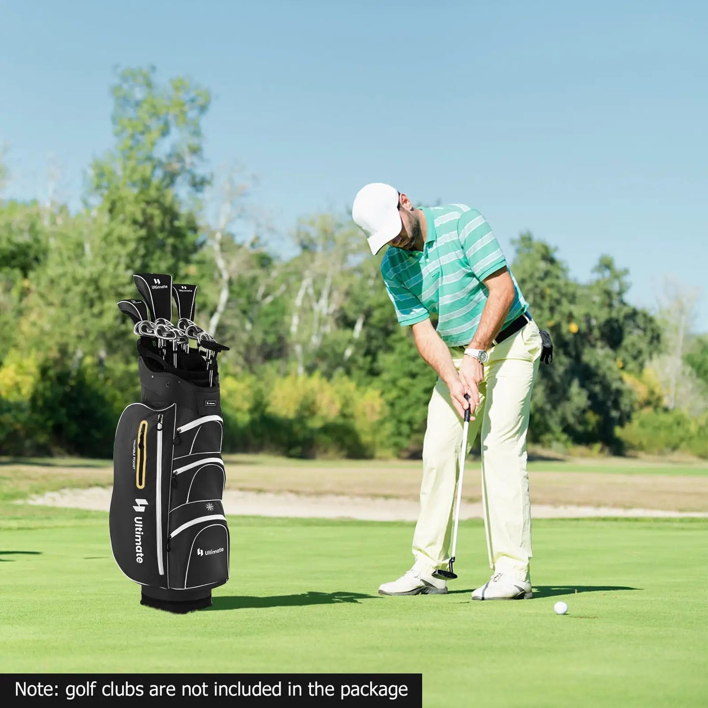 Lightweight Golf Cart Bag With 15 Way Dividers