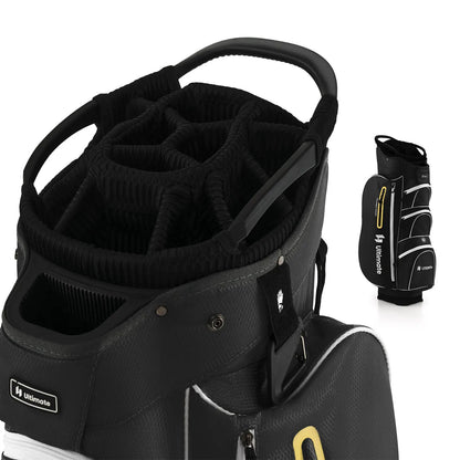 Lightweight Golf Cart Bag With 15 Way Dividers