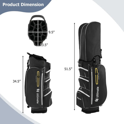 Lightweight Golf Cart Bag With 15 Way Dividers