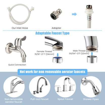 Lavadora automática de 12 lb con 10 configuraciones
