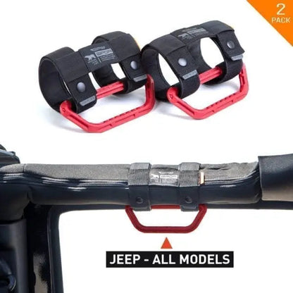 GP-Grip Universal clamps 2-pack with black straps and red handles for 0.75–5.5 in roll bars GPCA on Tampa Home & Garden Store