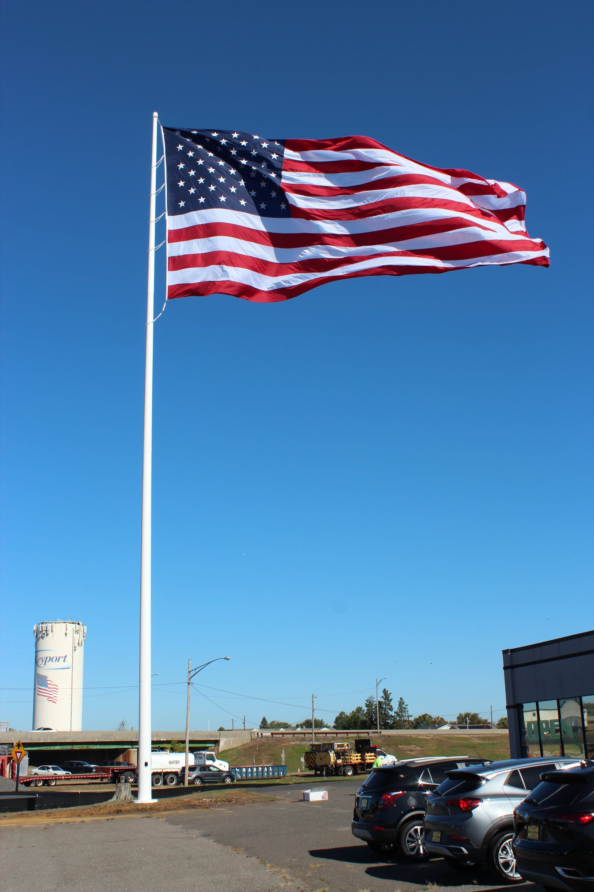 90’–150’ Cone-Tapered Steel Flagpole - Tampa Home & Garden Store