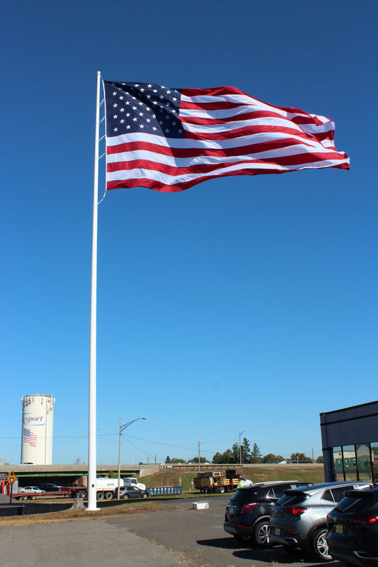 90’–150’ Cone-Tapered Steel Flagpole - Tampa Home & Garden Store
