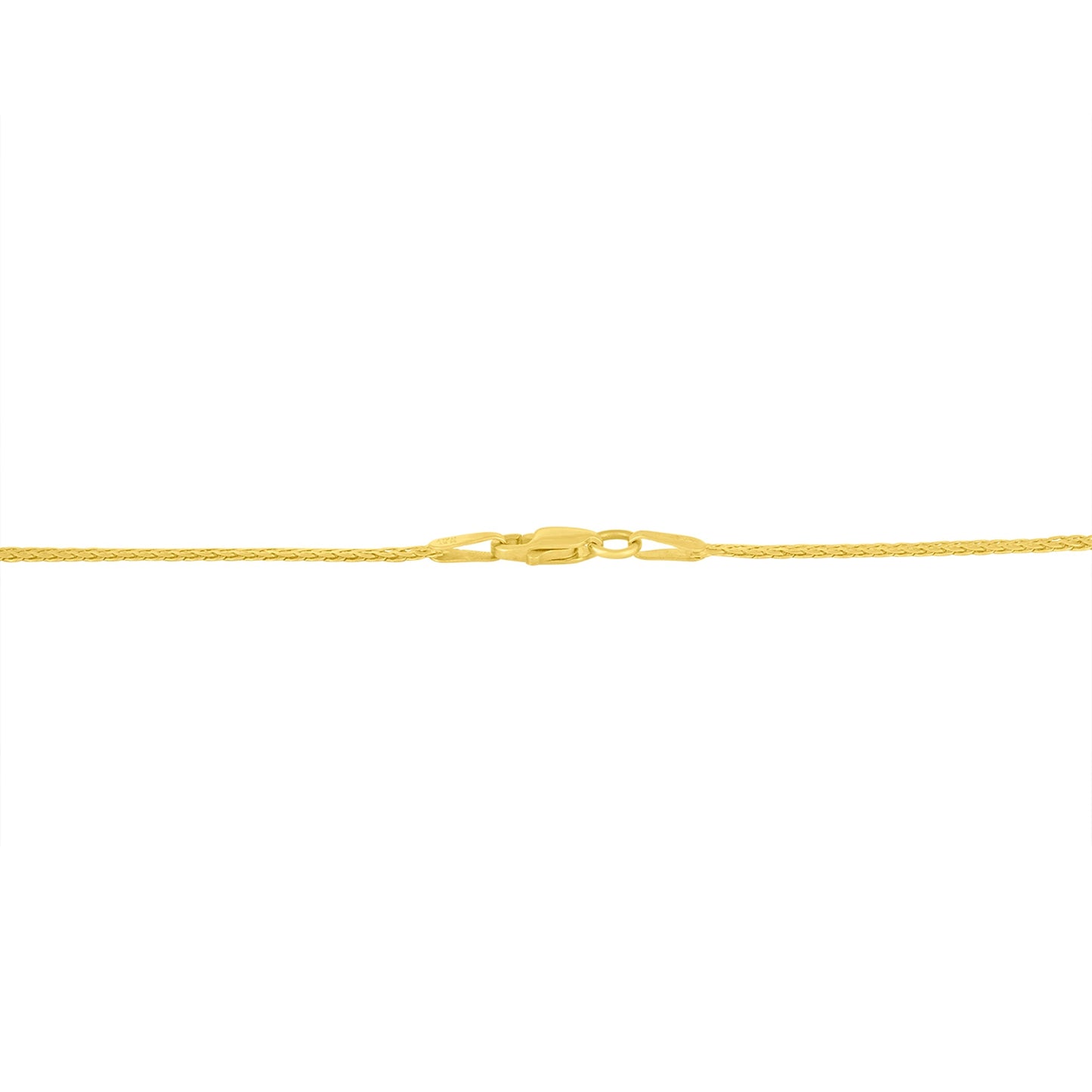 Franco chain necklace in yellow gold with textured links and clasp on Tampa Home & Garden Store