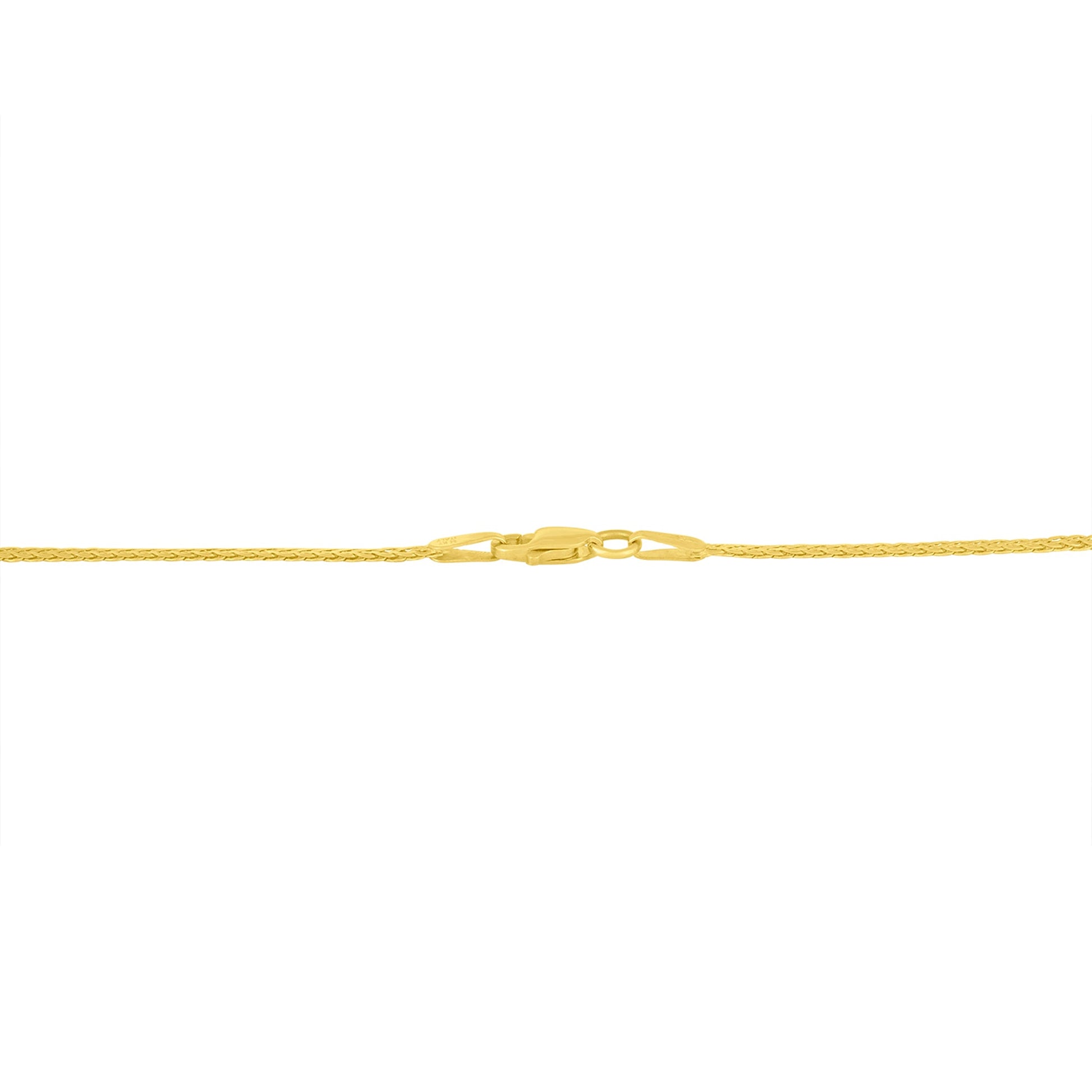 Franco chain necklace in yellow gold with textured links and clasp on Tampa Home & Garden Store
