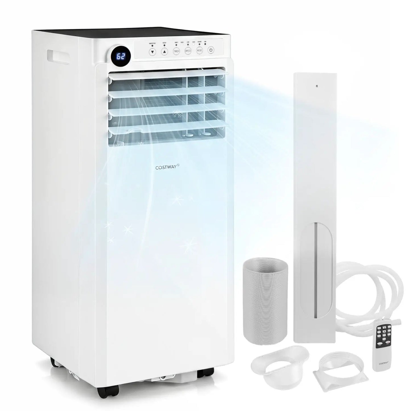 9000 BTU Portable AC with Dehumidifier and Timer