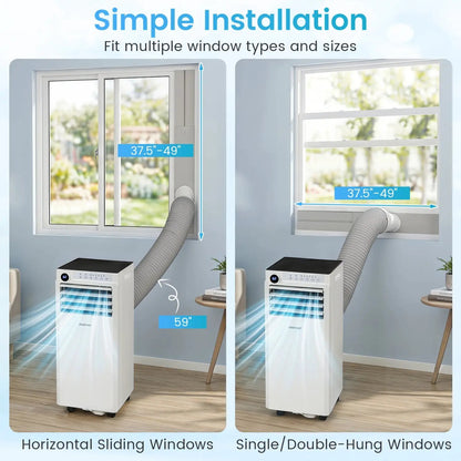 9000 BTU Portable AC with Dehumidifier and Timer