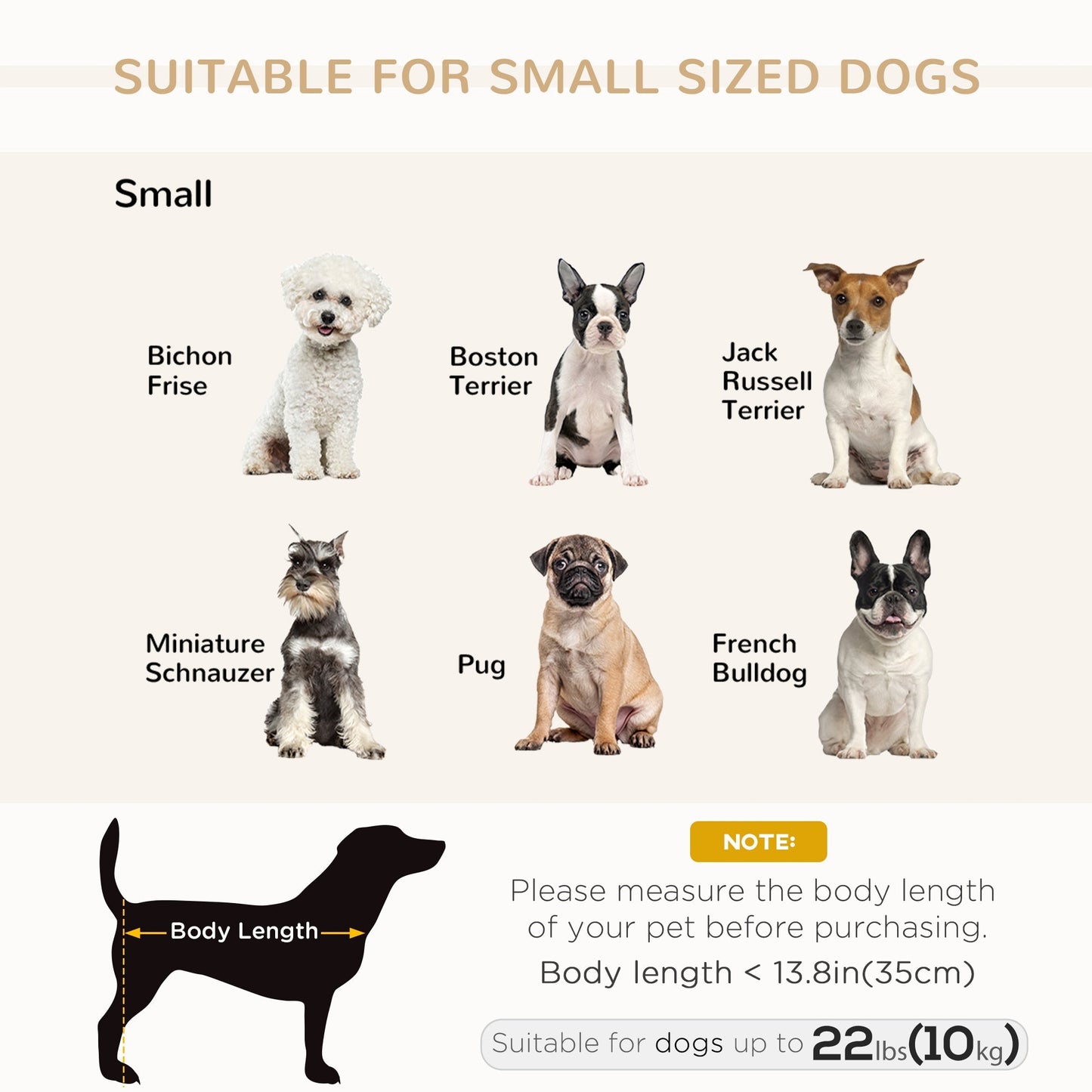 Pet bed PawHut Luxury Fancy Dog Bed for Small Dogs; small dog lineup image on Tampa Home & Garden Store