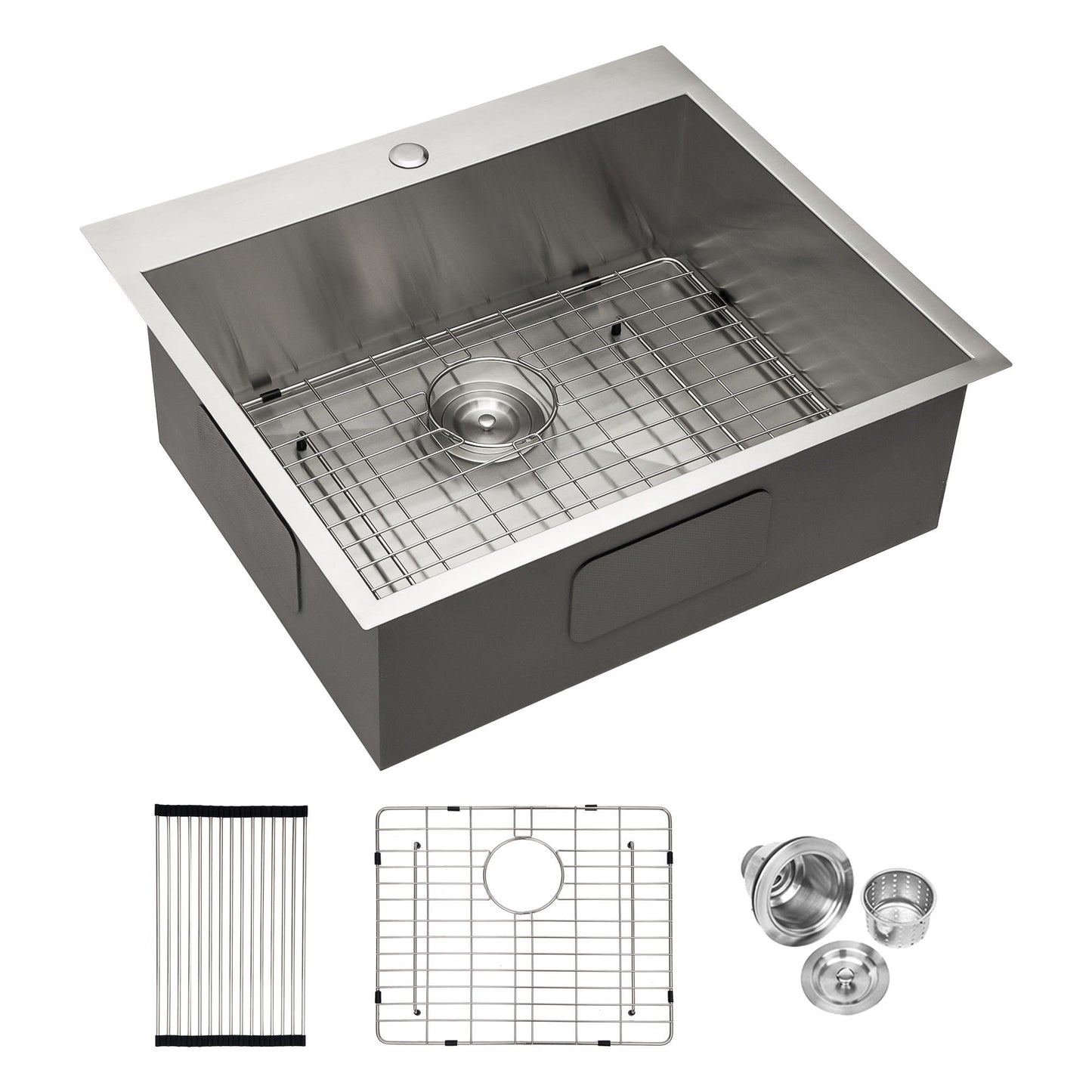 Topmount Brushed Stainless Steel Kitchen Sink